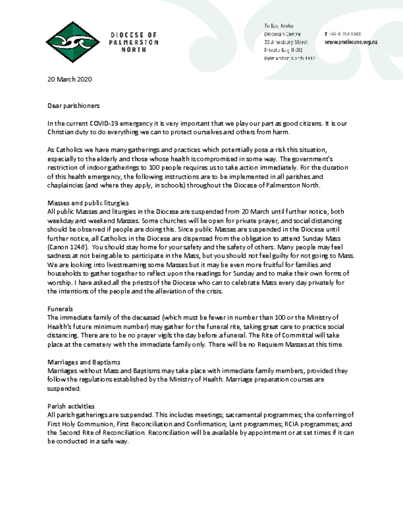 Letter to parishioners PN Diocese 1 pdf